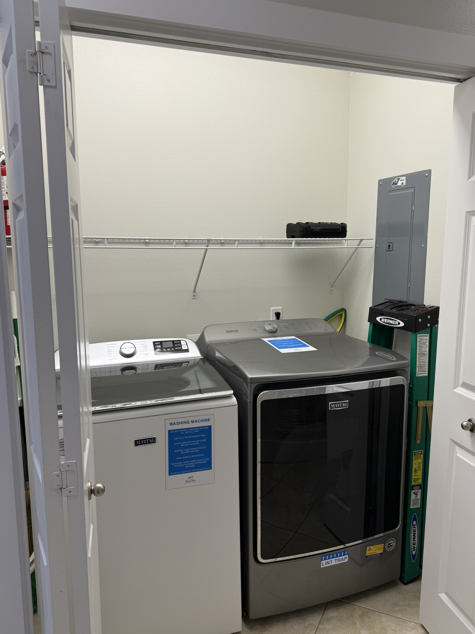 Full size washer and dryer